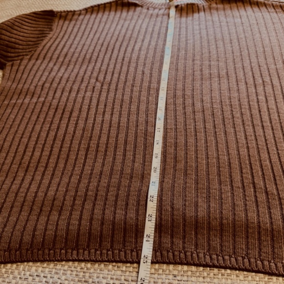 Jessica Simpson Available XL and XXL Ladies' Brown Ribbed Sweater. NEW WITH TAGS - Picture 10 of 16